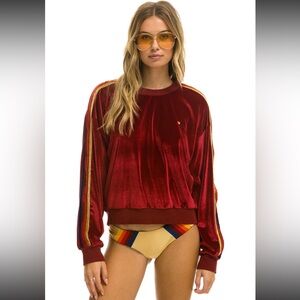 Aviator Nation Classic Velvet relaxed sweatshirt